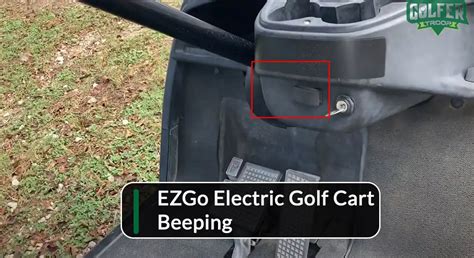 Yesterday it started beeping continuously. . Ezgo golf cart beeping